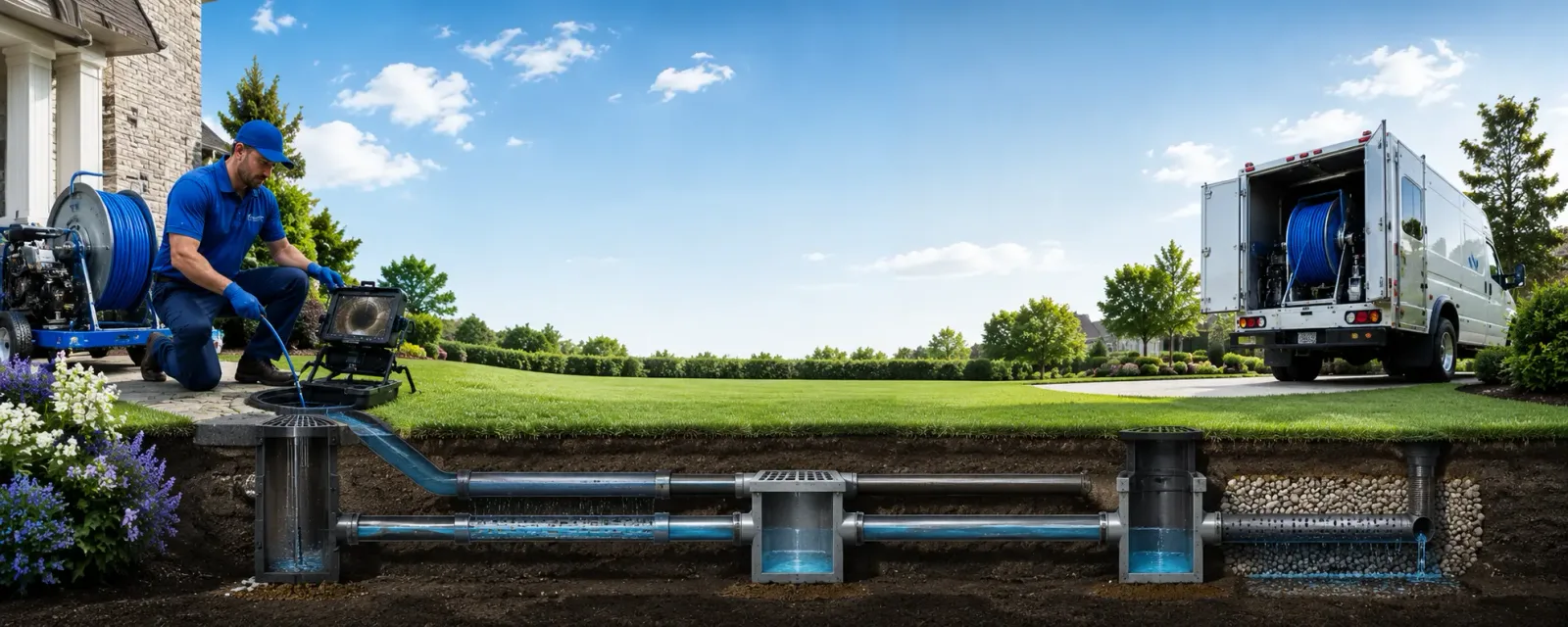 Outdoor drain cleaning information for Dollar Bay, MI